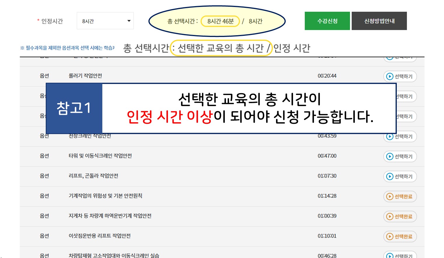 유의사항